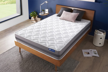 Matelas 80x200 cm Ressorts ensachés et Mémoire de forme - Actiflex Relax