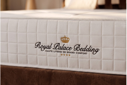 Ensemble Matelas Sommier 90x190 cm - Sommier Beige Clair (déjà monté) - Windsor