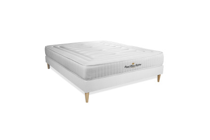 Ensemble Matelas Sommier 160x195 cm - Sommier Blanc (en kit) - Nottingham