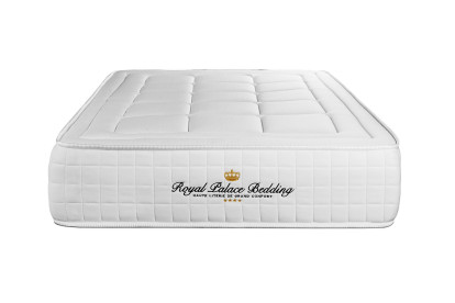 Ensemble Matelas Sommier 90x190 cm - Sommier Noir (déjà monté) - Balmoral