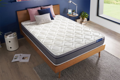 Matelas 140x190 cm Ressorts ensachés et Mémoire de forme - Actiflex Zen