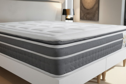 Matelas 140x200 cm Ressorts ensachés et Mémoire de forme - Trente PLUS