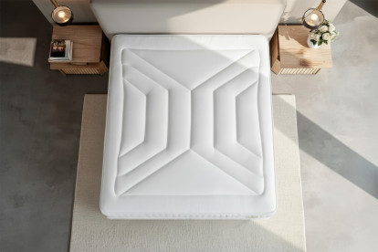 Matelas 180x200 cm Ressorts ensachés et Mémoire de forme - Vingt-Quatre PLUS