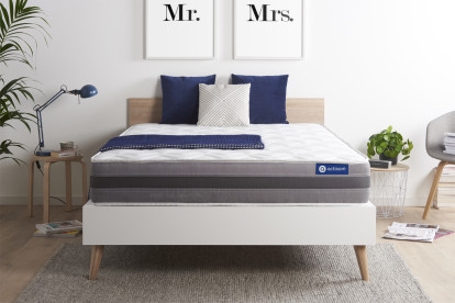 Matelas 140x190 cm Latex et mémoire de forme - Actilatex Relax