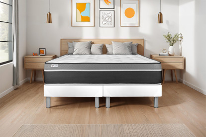Matelas 120x200 cm Ressorts ensachés et Mémoire de forme - Vital Care