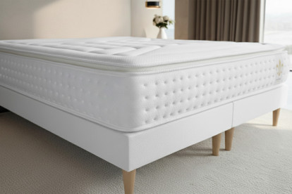 Matelas 90x200 cm Ressorts ensachés et Mémoire de forme - Vingt-Quatre PLUS