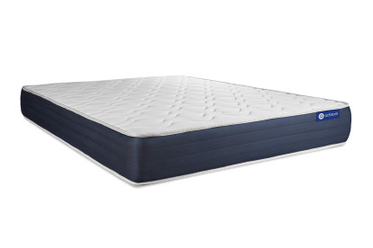 Ensemble Matelas Sommier 120x190 cm - Sommier Gris (en kit) - Actiflex Sleep