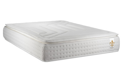 Pack lit complet 160x200 cm - Matelas + Sommier Blanc (en kit) + 2 oreillers + Couette - Vingt-Quatre PLUS