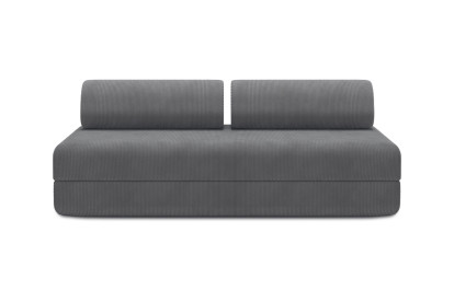 Canapé 3 places convertible et modulable - Velours côtelé Gris