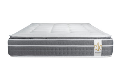 Pack lit complet 160x200 cm - Matelas + 2 Sommiers Blancs + 2 oreillers + Couette - Trente PLUS