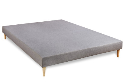 Ensemble Matelas Sommier 160x200 cm - Sommier Gris (déjà monté) - Trente
