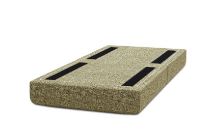 Pouf convertible et modulable, mousse écologique et assise ferme  - Tissu tweed Vert