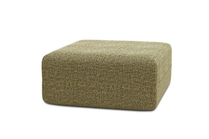 Pouf non convertible et modulable - Tissu tweed Vert
