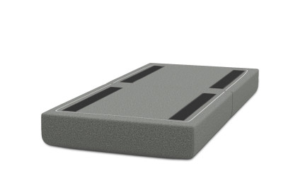 Pouf convertible et modulable, mousse écologique et assise ferme  - Tissu lisse Gris
