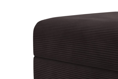 Pouf convertible et modulable, mousse écologique et assise ferme  - Velours côtelé Marron