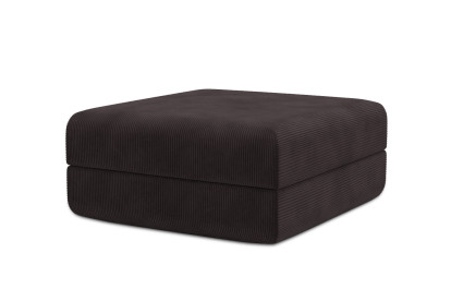 Pouf convertible et modulable, mousse écologique et assise ferme  - Velours côtelé Marron
