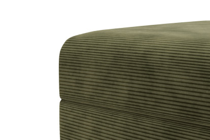 Pouf convertible et modulable, mousse écologique et assise ferme  - Velours côtelé Vert