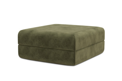 Pouf convertible et modulable, mousse écologique et assise ferme  - Velours côtelé Vert