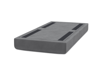 Pouf convertible et modulable, mousse écologique et assise ferme  - Velours côtelé Gris