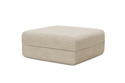 Pouf non convertible et modulable - Velours côtelé XL Beige