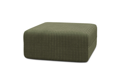 Pouf non convertible et modulable - Velours côtelé XL Vert