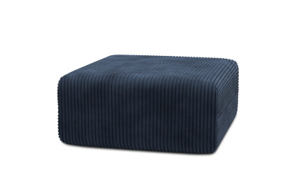 Pouf non convertible et modulable - Velours côtelé XL Bleu