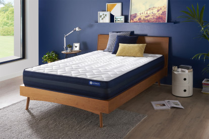 Matelas 135x190 cm Ressorts ensachés et Mémoire de forme - Actiflex Tech