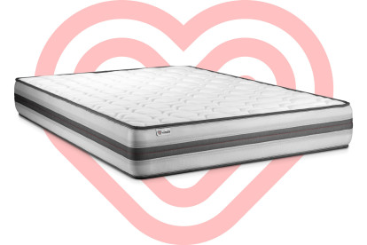 Matelas 130x200 cm Ressorts ensachés et Mémoire de forme - Vitalpower Recover