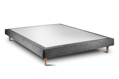 Ensemble Matelas Sommier 200x200 cm - 2 Sommiers Gris (déjà monté) - Windsor