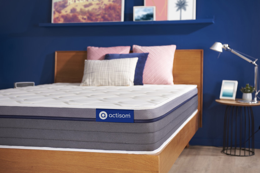 Matelas 100x210 cm Ressorts ensachés et Mémoire de forme - Actiflex Zen