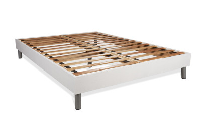 Ensemble Matelas Sommier 200x200 cm - Sommier Blanc (en kit) - Bodyform