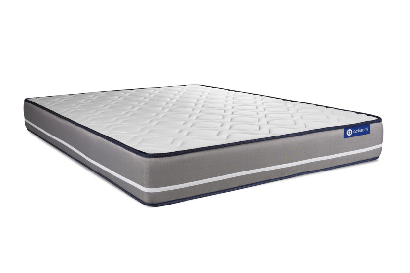 Ensemble Matelas Sommier 160x220 cm - Sommier Gris (en kit) - Actiflex Pur