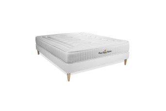 Ensemble Matelas Sommier 120x220 cm - Sommier Blanc (en kit) - Nottingham