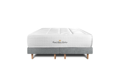 Ensemble Matelas Sommier 180x200 cm - Sommier Gris (déjà monté) - Windsor