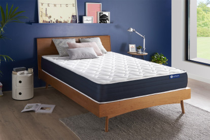 Matelas 130x190 cm Ressorts ensachés et Mémoire de forme - Actiflex Sleep