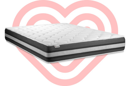 Matelas 160x220 cm Ressorts ensachés et Mémoire de forme - Vitalspring Zen