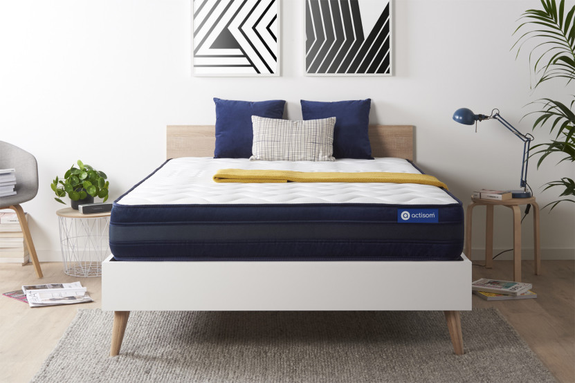 Matelas 133x183 cm Latex et mémoire de forme - Actilatex Tech