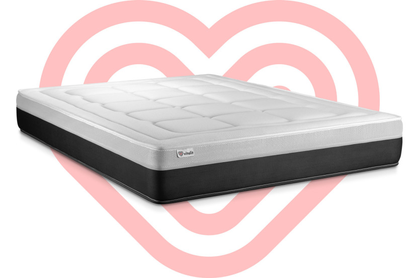 Matelas 160x190 cm Ressorts ensachés et Mémoire de forme - Vital Form