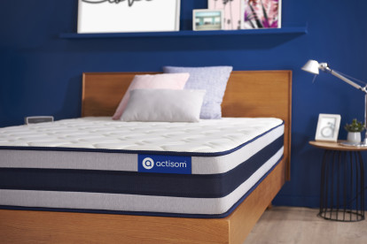 Matelas 75x190 cm Ressorts ensachés et Mémoire de forme - Actiflex Ergo