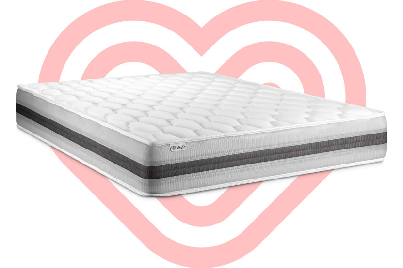 Matelas 160x220 cm Ressorts ensachés et Mémoire de forme - Vitalspring Recover