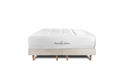 Ensemble Matelas Sommier 180x200 cm - 2 Sommiers Beige Clair (déjà monté) - Windsor