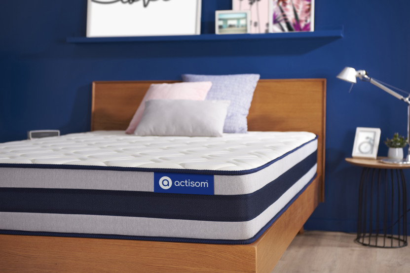 Matelas 80x210 cm Ressorts ensachés et Mémoire de forme - Actiflex Ergo