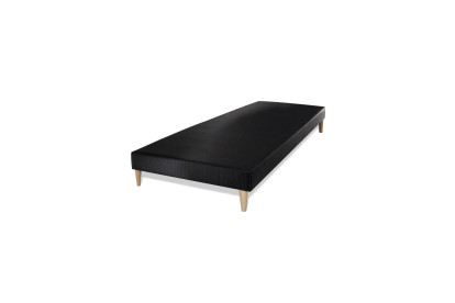 Ensemble Matelas Sommier 200x200 cm - 2 Sommiers Noir - Flexy