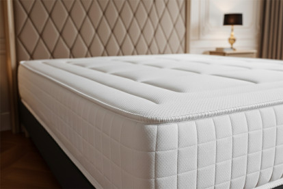 Ensemble Matelas Sommier 180x190 cm - Sommier Blanc (en kit) - Balmoral