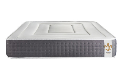 Ensemble Matelas Sommier 160x200 cm - 2 Sommiers Gris - Vingt-Six