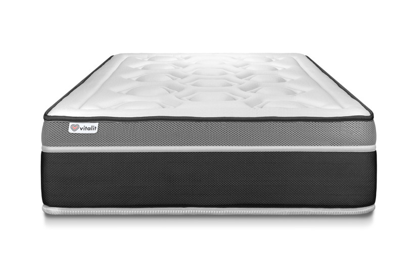 Matelas 90x190 cm Ressorts ensachés et Mémoire de forme - Vital Care