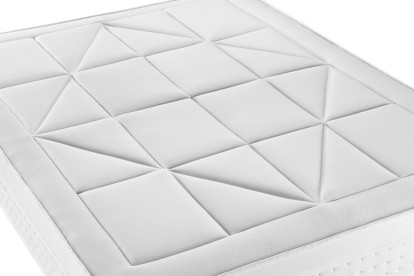 Ensemble Matelas Sommier 200x200 cm - Sommier Gris (en kit) - Vingt-Huit