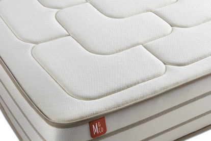 Ensemble Matelas Sommier 90x190 cm - Sommier Beige (en kit) - Le Douillet