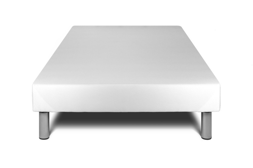 Ensemble Matelas Sommier 90x190 cm - Sommier Blanc (déjà monté) - Vitalpower
