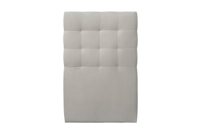 Tête de lit 90 cm Capitonnée - Tissu Velours Gris Clair